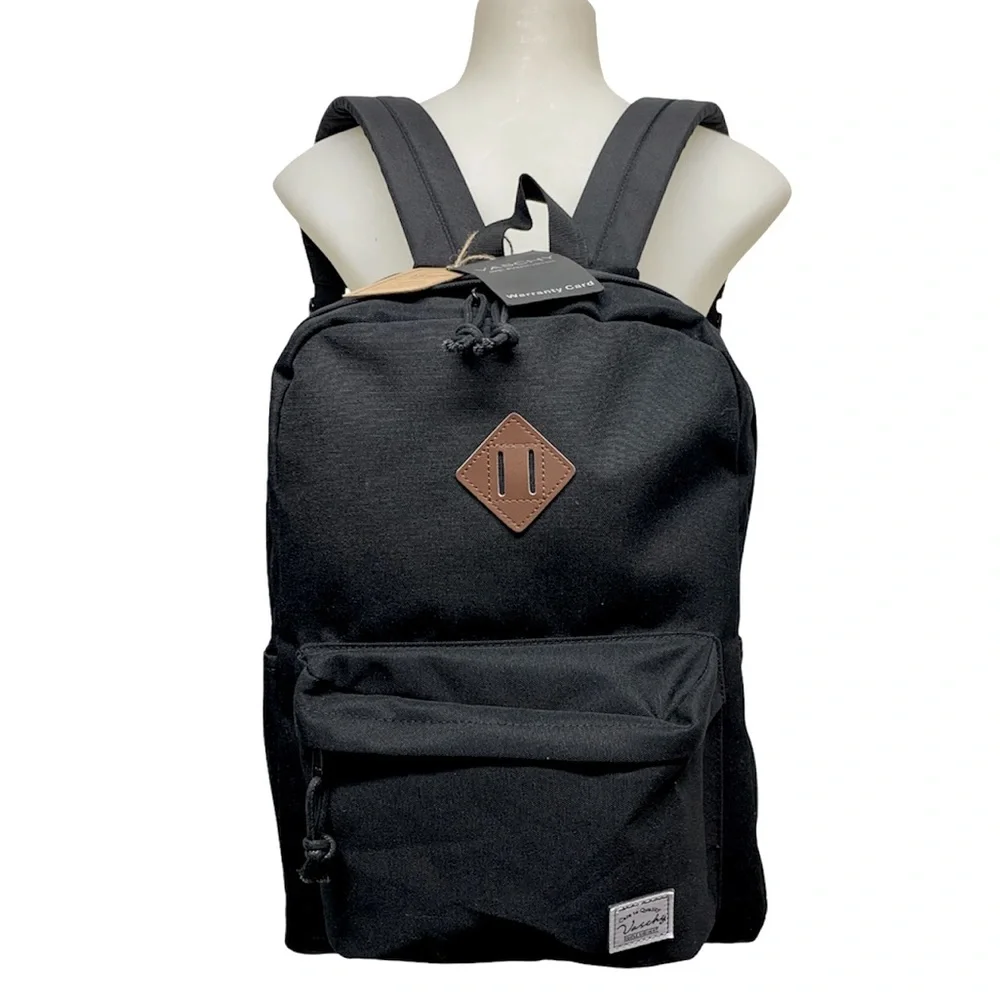VASCHY Classic Water-Resistant Lightweight Travel School unisex Backpack